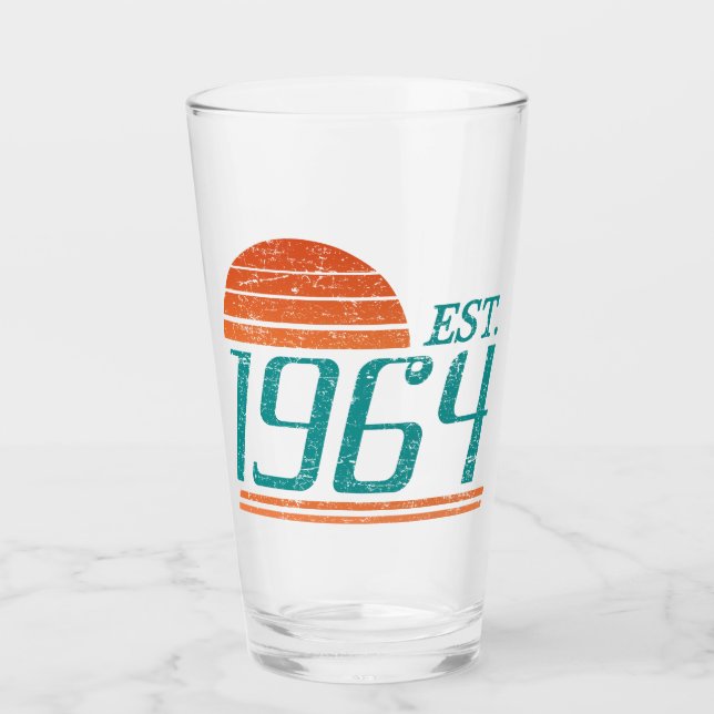 Verre Est. 1964 Vintage 60 Ans (Devant)