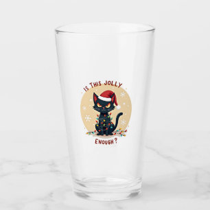 Verre Est-ce que c'est assez drôle ce sapin de Noël avec