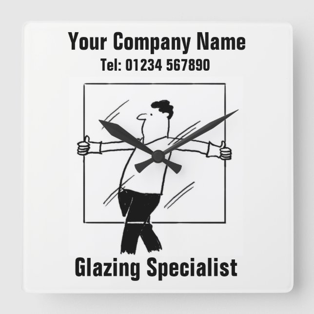 Verre et laitages Bureau d'affaires Horloge murale (Recto)