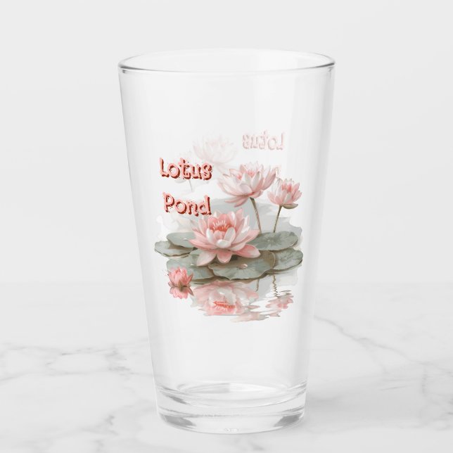 Verre Étang de lotus Nosegay (Devant)
