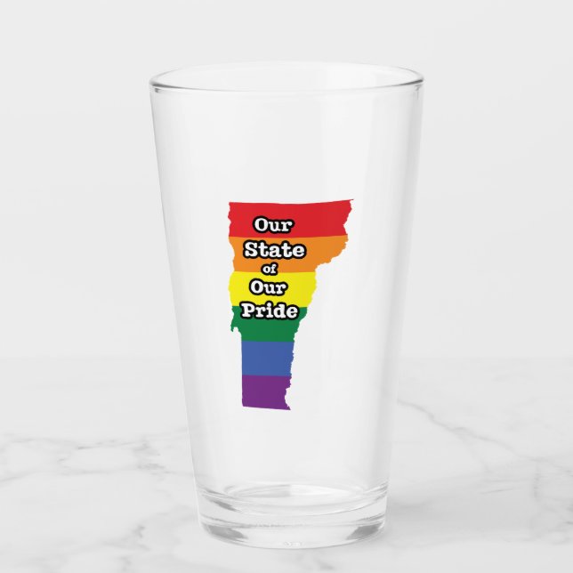 Verre État Gay pride| Vermont (Devant)