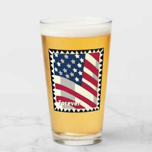 VERRE ÉTATS-UNIS D'AMÉRIQUE DRAPEAU FOREVER STAMP