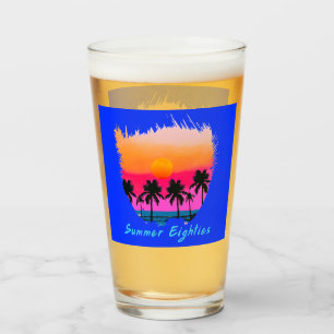 Verre Été 1980 Plage Retro Vibe