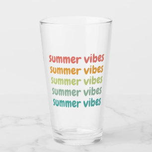 Verre Été Vibes Plage Vacances Rétro Été