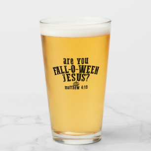 Verre Êtes-vous Fall-O-Ween Jésus-Christ Noël Halloween