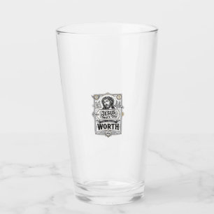 Verre Étiquette de prix de Jésus vaut Étiquette de prix 