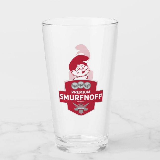 Verre Étiquette de vodka de Noël drôle (Devant)