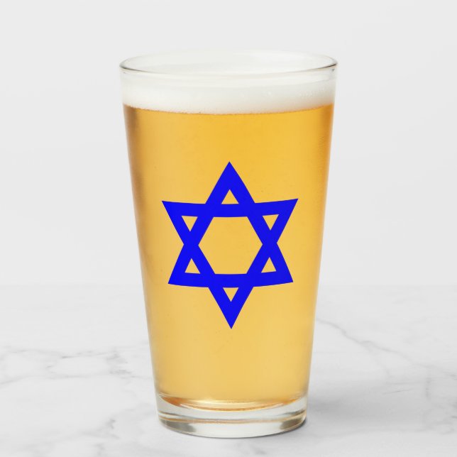 Verre ✡︎ Étoile juive de David (Devant (rempli))