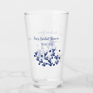 Verre Étoiles bleues feuilles royale luxueuse douche de