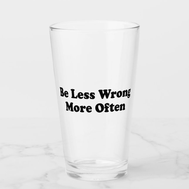 Verre Être Moins Faux Plus Souvent (Devant)