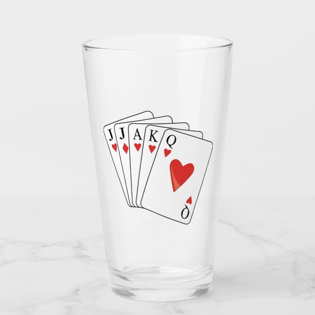 Verre Euchre Jouer aux cartes (Devant)