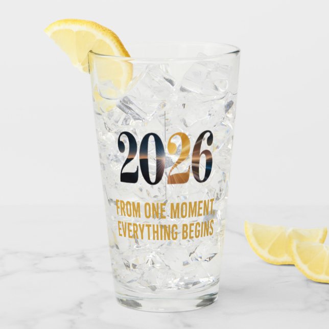 Verre Everything starts from a single moment. (Devant glace)