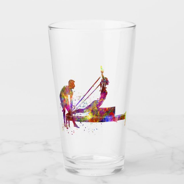 Verre exercice de gymnastique (Devant)