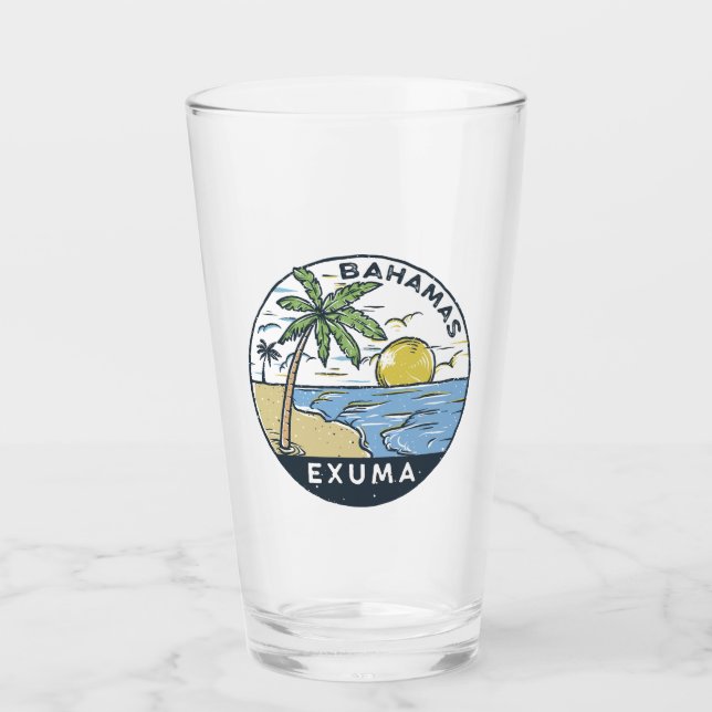 Verre Exuma Bahamas Vintage (Devant)