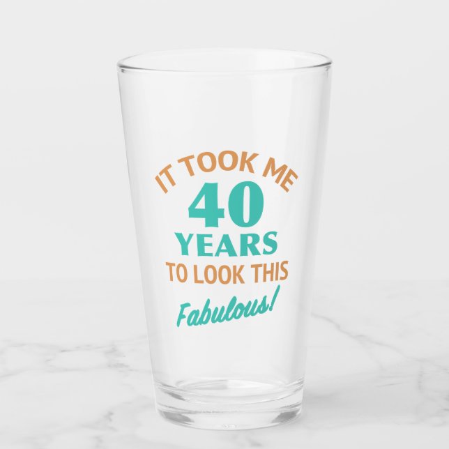 Verre Fabuleux 40e anniversaire (Devant)