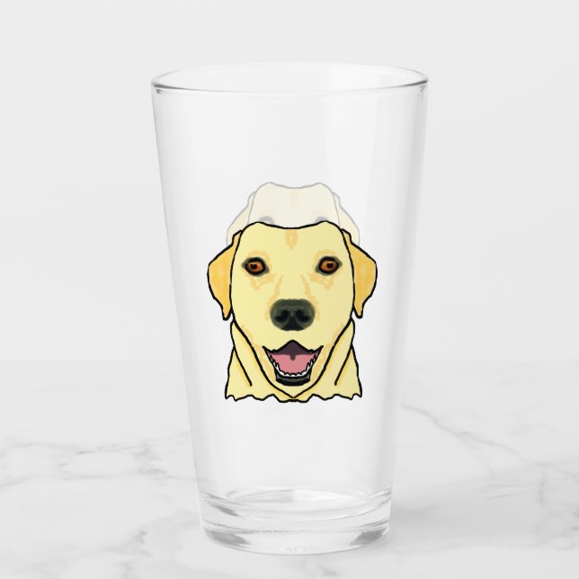 Verre Face Labrador (Devant)