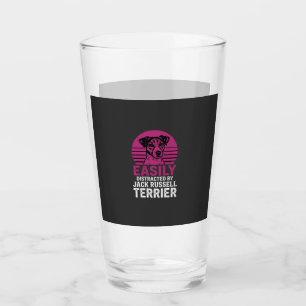 Verre Facilement Distrait Par Jack Russell Terrier