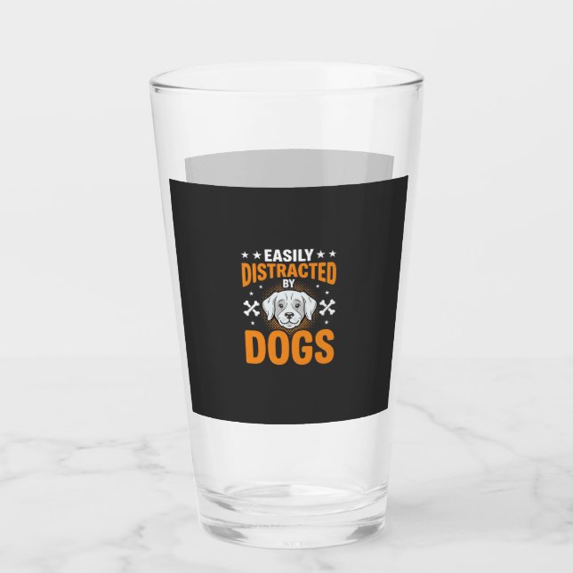Verre Facilement Distrait Par Les Chiens (Devant)