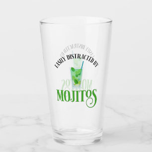 Verre Facilement Distrait Par Les Mojitos