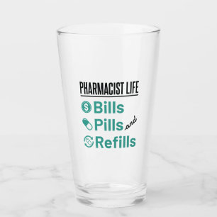 Verre Facturation à vie du pharmacien pilules et recharg