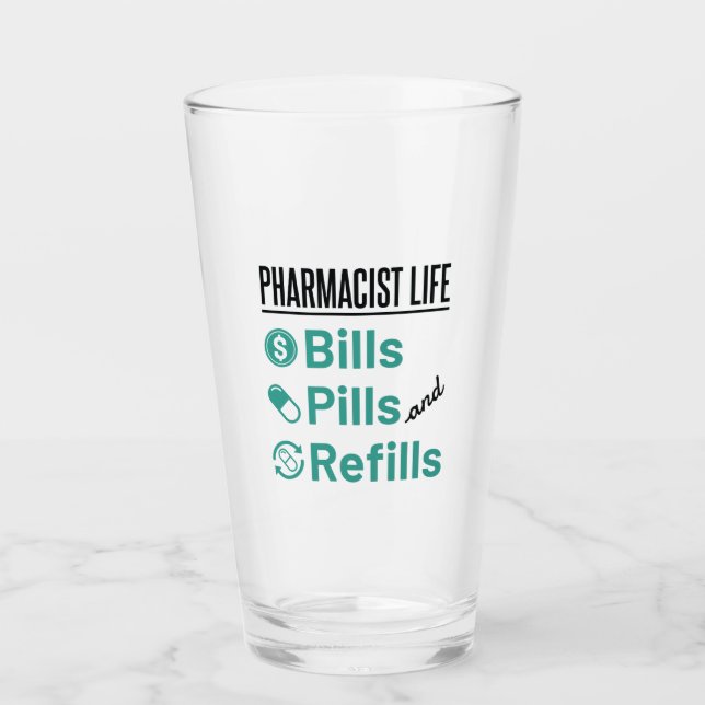 Verre Facturation à vie du pharmacien pilules et recharg (Devant)