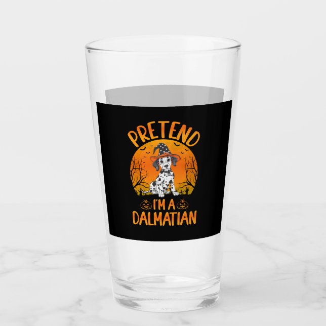 Verre Faire semblant d'être un chien dalmate Halloween ( (Devant)