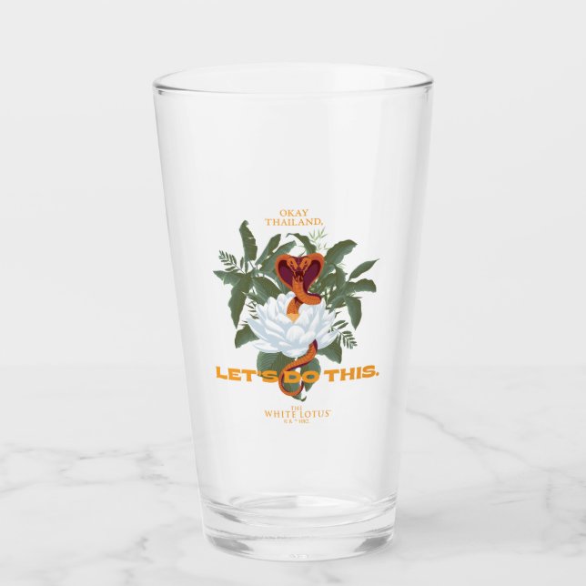 Verre "Faisons ça" Cobra - Le Lotus Blanc (Devant)