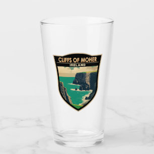 Verre Falaises de Moher Irlande Travel Art Vintage