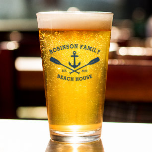 Verre Family Beach House Ancre nautique Oars Marine