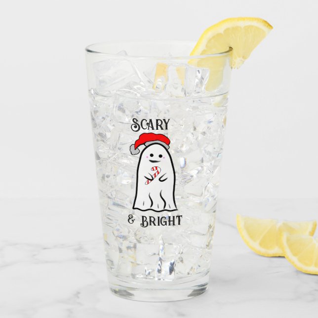 Verre Fantôme de Sucre de canne effrayant et lumineux (Dos glace)