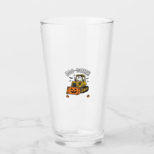 Verre Fantôme d'Halloween Boo Dozer Bulldozer Drôle_1