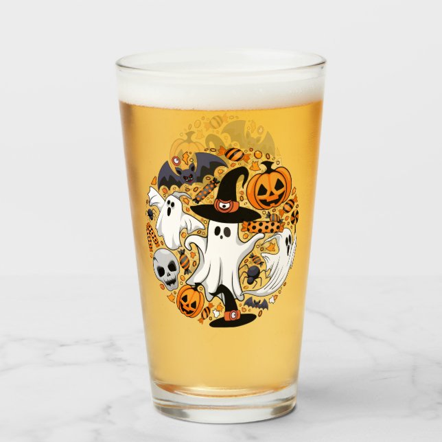 Verre Fantômes Monstres mignons Éffrayants et Déplaisant (Devant (rempli))