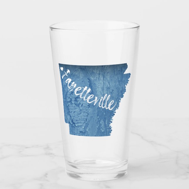 Verre Fayetteville Arkansas Wood Grain (Devant)