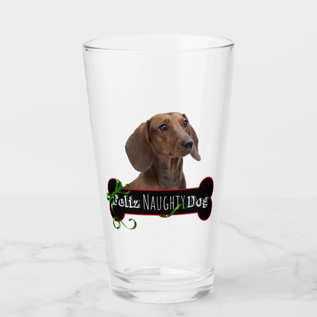Verre Feliz Naughty Dachshund (Devant)