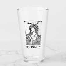 "Feminité intemporelle" Elégante Etched 16 oz. Ver