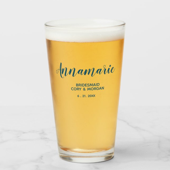 Verre Femme d'information, Servante d'honneur, Mariage p (Devant (rempli))