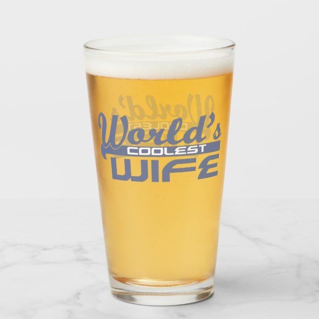 Verre Femme la plus cool du monde (Devant (rempli))