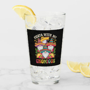 Verre Fête avec mes Gnomigos Gnome Cinco De Mayo