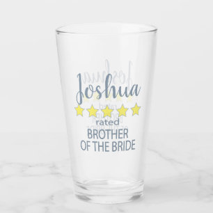 Verre Fête de mariage et mariage 5 étoiles Frère de mari