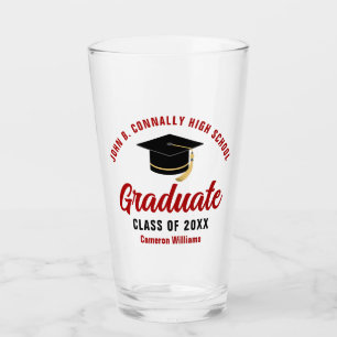 Verre Fête de remise des diplômes personnalisée pour dip