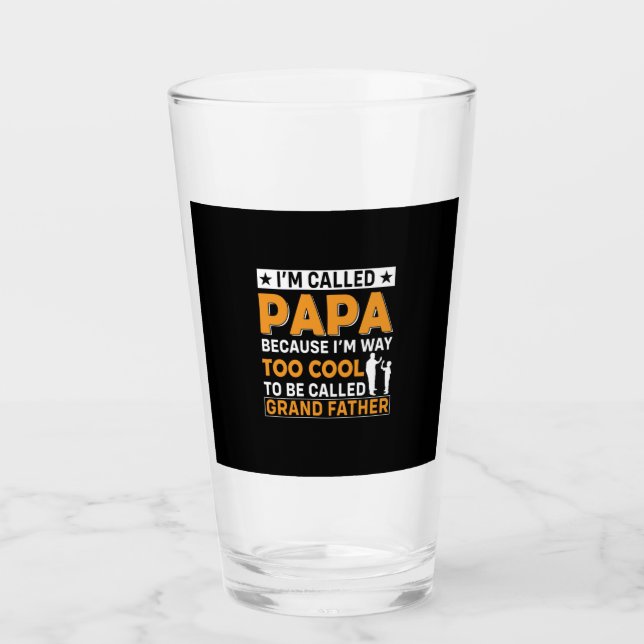 Verre Fête des pères Je M'Appelle Papa (Devant)