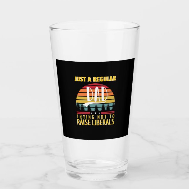 Verre Fête des pères | Juste Un Père Régulier (Devant)