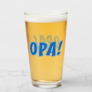 Verre Fête grecque de l'Opa