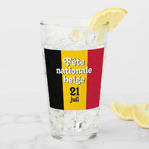Verre Fête nationale belge