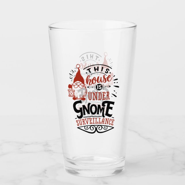Verre fête Noël gnome Fête (Devant)