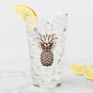 Verre Fête tropicale Aloha avec ananas