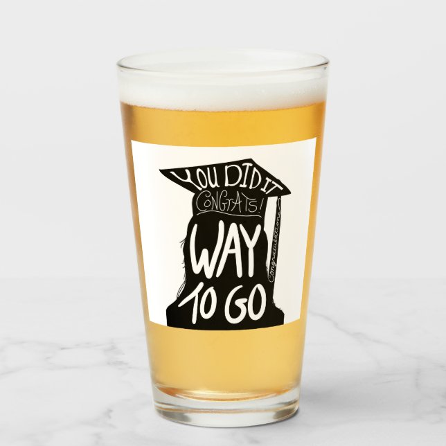 Verre Fêtes de fin d'études (Devant (rempli))