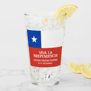 Verre Fêtes Patrias Fête de l'indépendance du Chili
