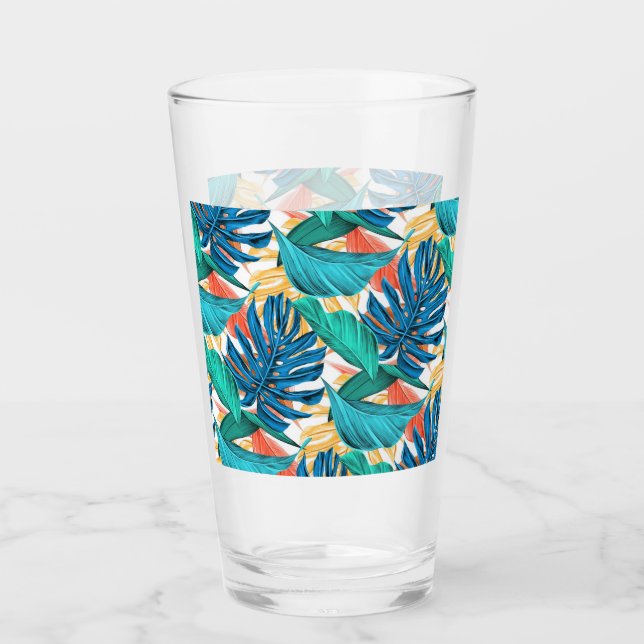 Verre Feuille tropical (Devant)