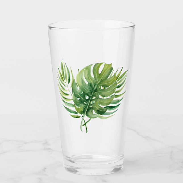 Verre Feuille tropicale (Devant)